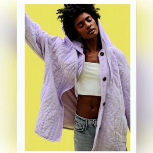 Avec les Filles hooded lavender warm jacket, size‎ M